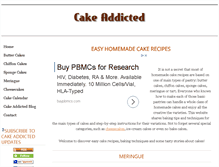 Tablet Screenshot of cakeaddicted.com